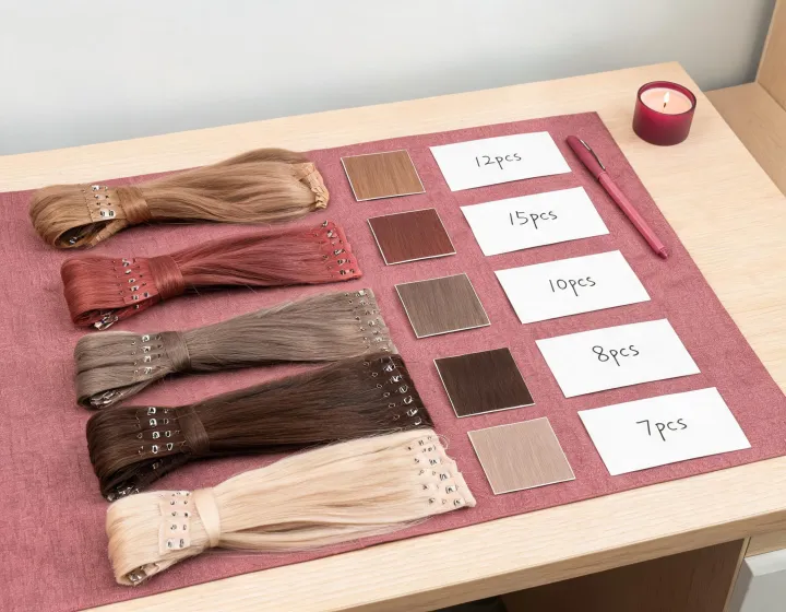 Clip-in hair extensions supplier inquiry board illustration